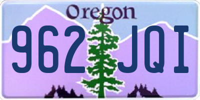 OR license plate 962JQI