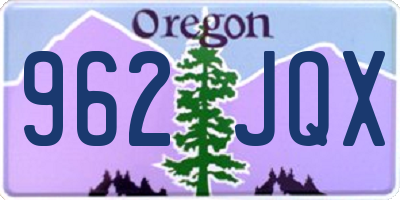 OR license plate 962JQX