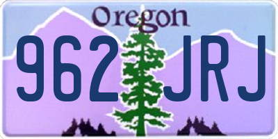 OR license plate 962JRJ