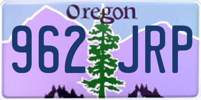 OR license plate 962JRP