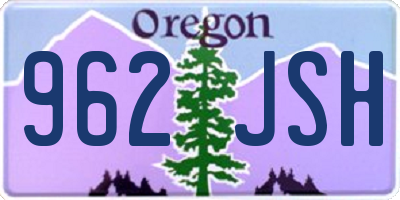 OR license plate 962JSH