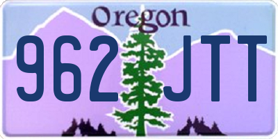 OR license plate 962JTT