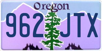 OR license plate 962JTX