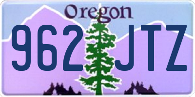 OR license plate 962JTZ