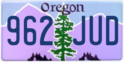 OR license plate 962JUD
