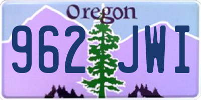 OR license plate 962JWI