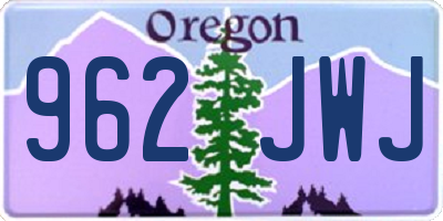 OR license plate 962JWJ