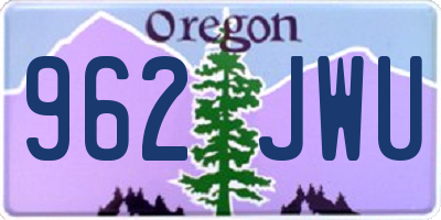 OR license plate 962JWU