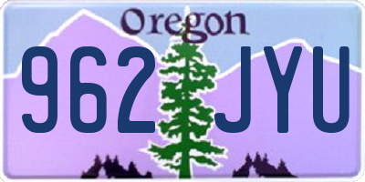 OR license plate 962JYU