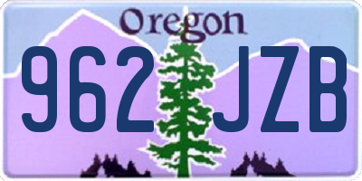 OR license plate 962JZB
