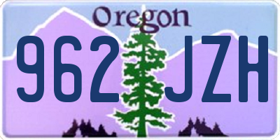 OR license plate 962JZH