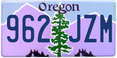 OR license plate 962JZM