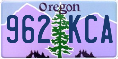 OR license plate 962KCA