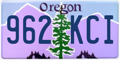 OR license plate 962KCI