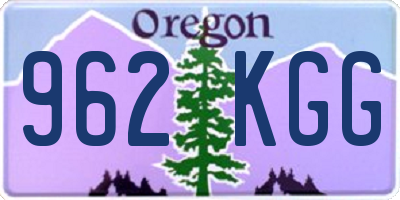 OR license plate 962KGG
