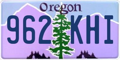 OR license plate 962KHI