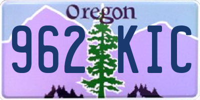 OR license plate 962KIC