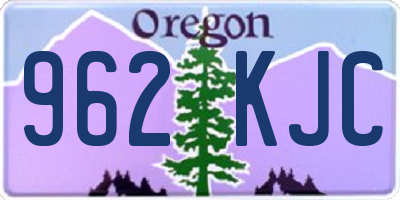 OR license plate 962KJC