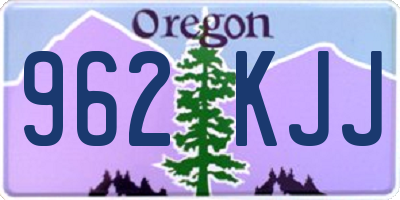 OR license plate 962KJJ