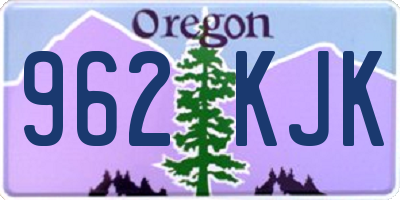 OR license plate 962KJK
