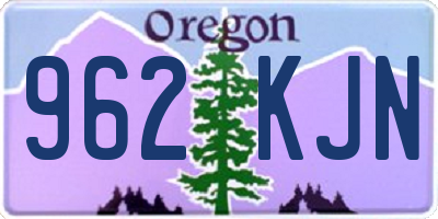 OR license plate 962KJN
