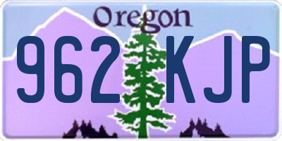 OR license plate 962KJP