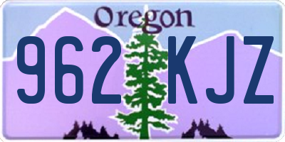 OR license plate 962KJZ