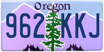 OR license plate 962KKJ