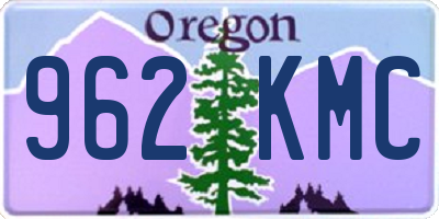 OR license plate 962KMC