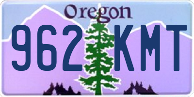 OR license plate 962KMT
