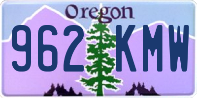 OR license plate 962KMW