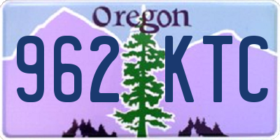 OR license plate 962KTC
