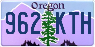 OR license plate 962KTH
