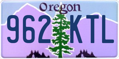 OR license plate 962KTL