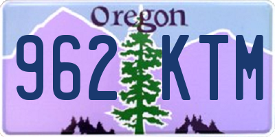 OR license plate 962KTM