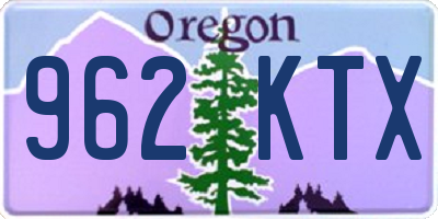 OR license plate 962KTX