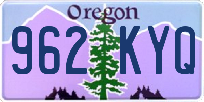 OR license plate 962KYQ