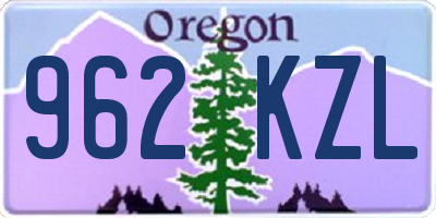 OR license plate 962KZL