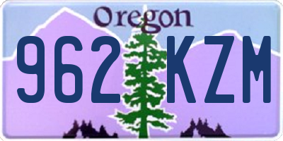 OR license plate 962KZM