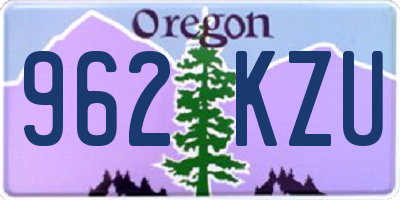 OR license plate 962KZU