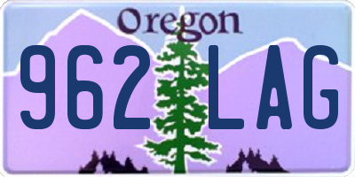 OR license plate 962LAG