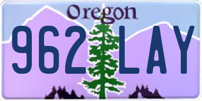 OR license plate 962LAY