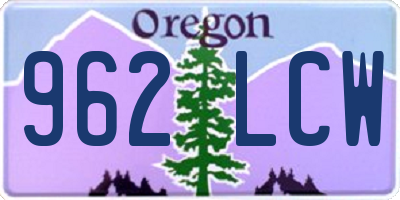 OR license plate 962LCW