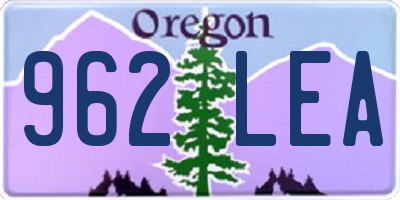 OR license plate 962LEA