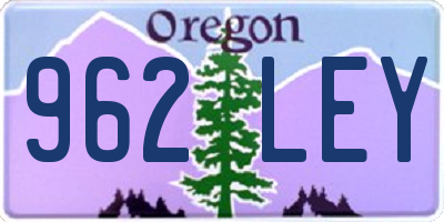 OR license plate 962LEY