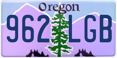 OR license plate 962LGB