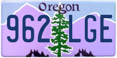 OR license plate 962LGE