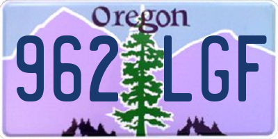 OR license plate 962LGF