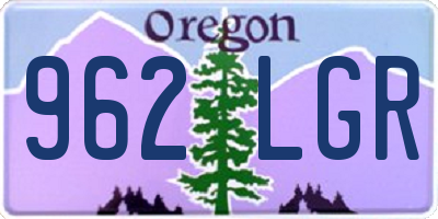 OR license plate 962LGR