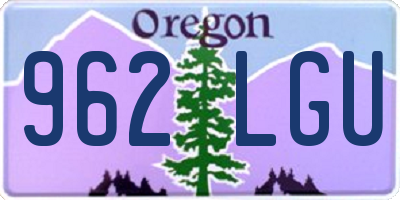 OR license plate 962LGU